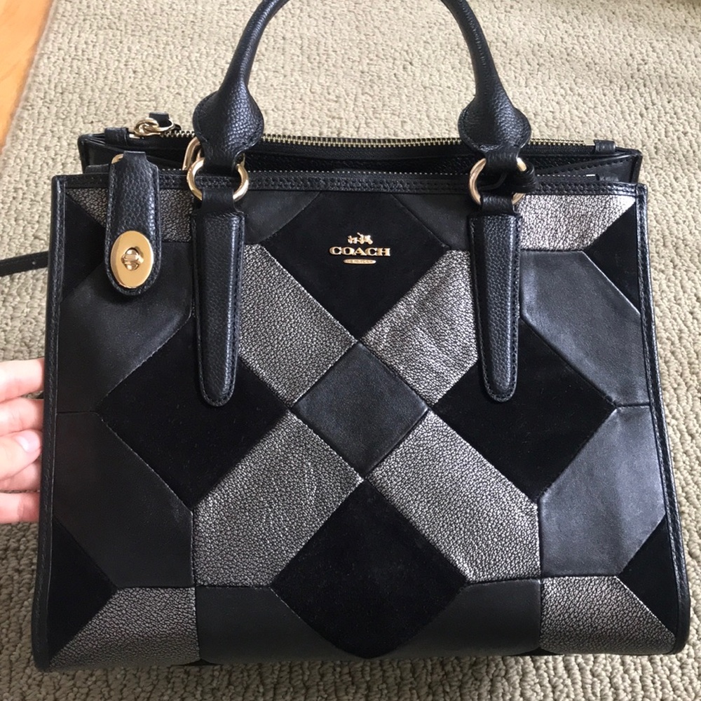 Coach patchwork satchel (Crosby carryall)